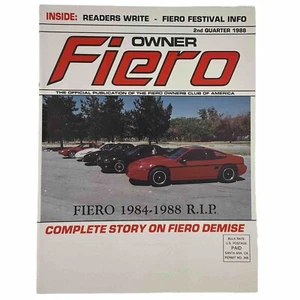 Fiero Owner Magazine Fiero Owner's Club of America Boletín 2do Trimestre 1988 - Imagen 1 de 11