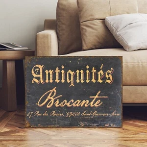 Vintage Stil Französisches Antiquitäten Brocante Schild - Bild 1 von 4