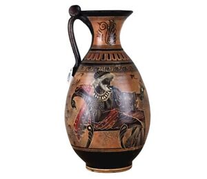 God Dionysus with grapes Ancient Greek Vase Pottery