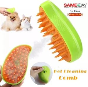 Cat Steam Brush Cat And Dog Pet Electric Spray Massage Comb Anti Flea Comb 3in1 - Picture 1 of 7