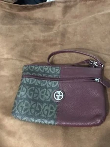 Giani Bernini Block Signature Armband 100% Leder 7,5/5 Braun/Lila Neu - Bild 1 von 12