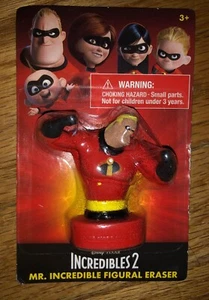 Disney Pixar Mr. INCREDIBLE Figural Eraser INCREDIBLES 2 New Sealed - Picture 1 of 1