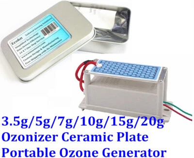 3.5g/5g/7g/10g/15g/20g Portable Mini Ozone Generator Ceramic Plate Air Purifier - Image 1 of 4