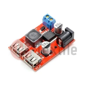 NUEVO 1 pieza DC 9-36V a 5V 3A Cargador de fuente de alimentación USB doble convertidor reductor - Reino Unido - Imagen 1 de 4