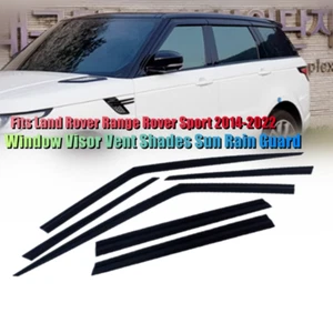 Window Visor Vent Sun Rain Guard Accessories FOR Range Rover Sport 2014-22 Black - Bild 1 von 4