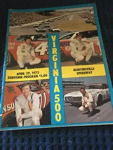 1973 Virginia 500 at Martinsville Speedway Nascar Race Program April 29, 1973 - Picture 1 of 4