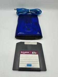 Iomega Zip 100 USB External Portable Zip Drive Zip100 - PC & Mac - Vintage Blue - Afbeelding 1 van 13