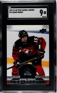 Shane Wright SGC 9 2022 UD Team Canada Juniors Pride of the Program - Foto 1 di 2
