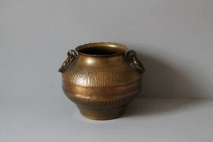 schwerer bauchiger Blumentopf Übertopf Kupfer 1,4 Kilo 09224 - Picture 1 of 3