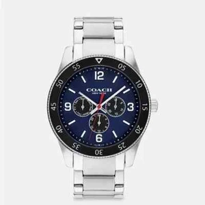 TOTALMENTE NUEVO COACH- CASEY RELOJ PARA HOMBRE 42 Mm BANDA DE ACERO INOXIDABLE CON CARA AZUL - Imagen 1 de 2