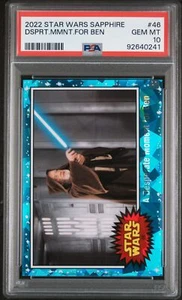 2022 Topps Chrome Sapphire Star Wars Desperate Moment For Ben #46 PSA 10 - Picture 1 of 2