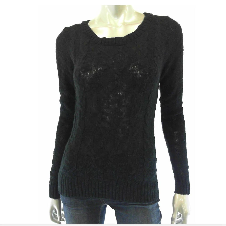 Женский свитер rue 21 S черный пуловер однотонный трикотаж - Изображение 1 из 1