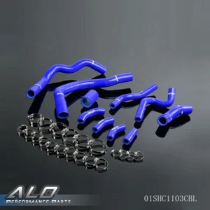 Blue Silicone Radiator Hose+Clamps Kit Fit For 2001-2006 BMW Mini Cooper S R53 - Picture 1 of 12