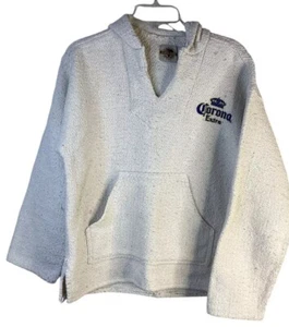 Earth Ragz Corona Extra Hoodie Kangaroo Pocket Beach Size L Flawed - Picture 1 of 12