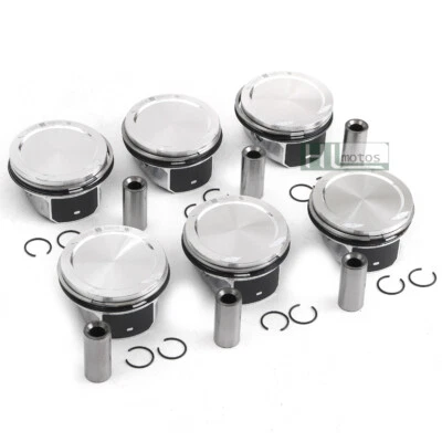 STD 6pcs Pistons & Rings Set For Volvo XC60 XC70 XC90 S80 V70 B6324S 3.2L T6 L6 - Image 1 of 4