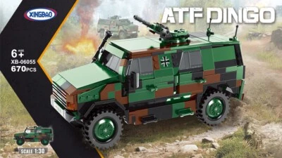 670pcs ATF DINGO Armored  Truck  Military Battle Transportation Army Vehicle Toy - Image 1 of 4