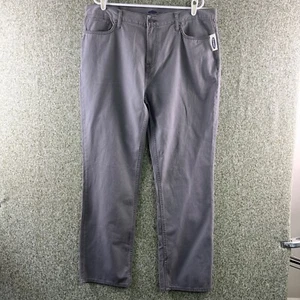 Old Navy Jeans Mens 38X32 Gray Straight Leg Greystone Soft Casual Preppy Dad NWT - Picture 1 of 10