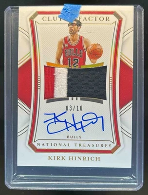 Parche factor embrague Kirk Hinrich 2020-21 National Treasures Prime Auto #03/10 Foto 1 de 2