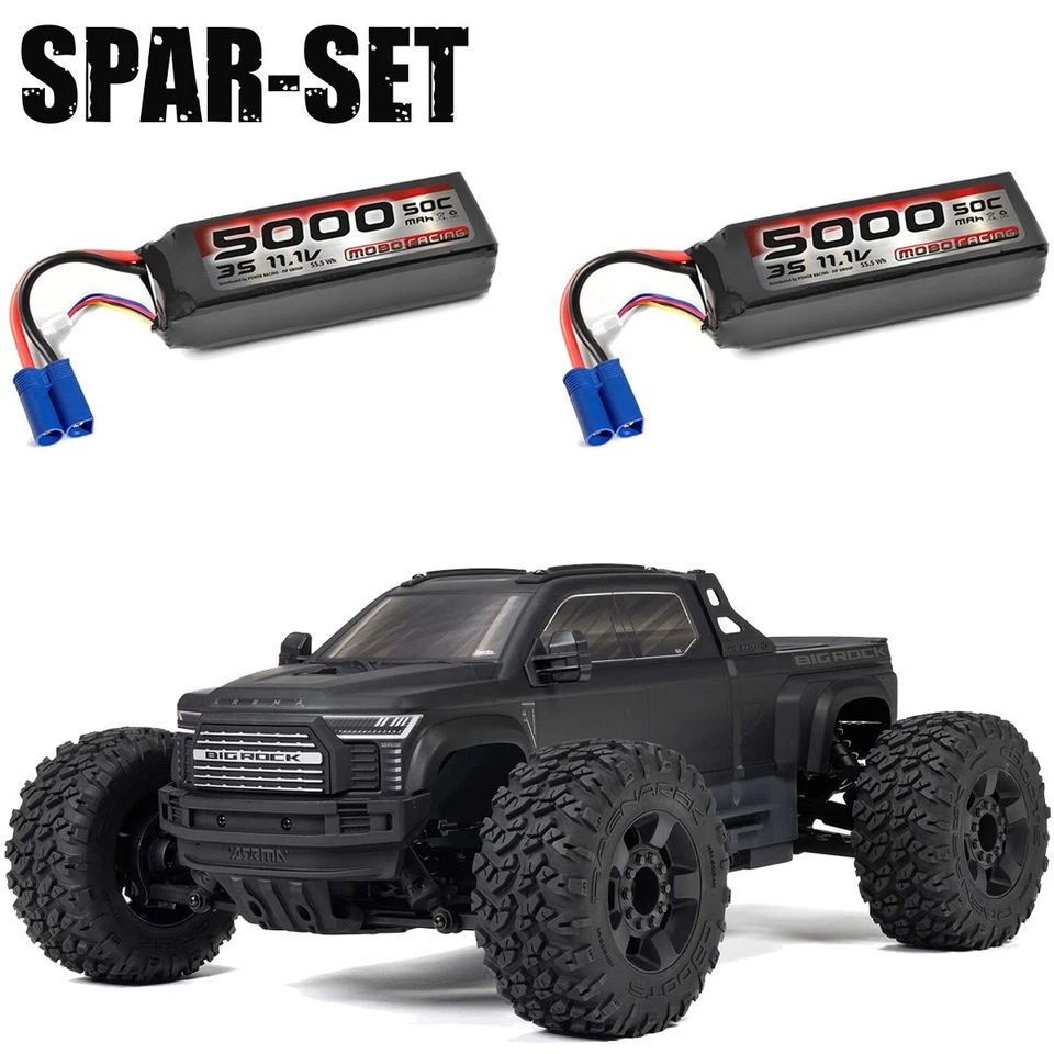 Arrma ARA4312V4T1 BIG ROCK 223S DSC 4X4 1:10 BLX Brushless Schwarz - 3S Akku Set - Bild 1 von 1