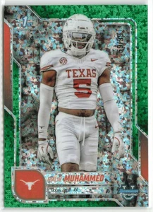 2025 Bowman Chrome University Malik Muhammad #112 Green Diamond /99 - Picture 1 of 2