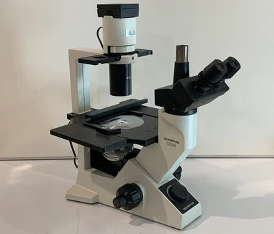 Microscopio Olympus, Modelo CK40-F100, 4x, 10x, 20x, 40x Objetivos + Accesorios Foto 1 de 4