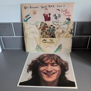 JOHN LENNON - WALLS AND BRIDGES  UK 1st VINYL LP PCTC 253 EX/VG DIE CUT SLEEVE - Picture 1 of 15