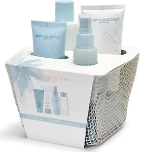 Spa Korb Geschenk Set Schaumbad Body Butter Ton Gesicht Maske & Schlaf Nebel - Bild 1 von 5