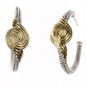 LAGOS Caviar 18k/Silber Creolen - Bild 1 von 9