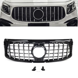 GTR Style Front Bumper Hood Grille For Benz GLB Class X247 GLB250 2020-2022 - Picture 1 of 13