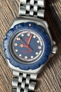Reloj Profesional TAG Heuer Formula 1 Azul 370.508 200M Usado De Japón - Imagen 1 de 14