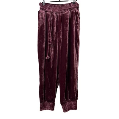 Pantalones Jogger Anthropologie Mujer Gloria Terciopelo Talla MP Bohemio Gitano Coachella Foto 1 de 4