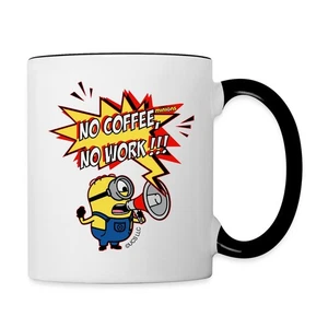 Minions No Coffee No Work!!! Contrast Coffee Mug - Picture 1 of 6