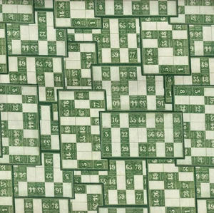 Free Spirit - Palette Green By Tim Holtz - Numbers - Green, Fabric by the Yard - Picture 1 of 8