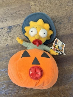 Peluche Applause: The Simpsons Maggie in Pumpkin 7 pulgadas nuevo con etiquetas Foto 1 de 3