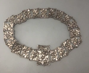 Edwardian Silver Nurses Belt Reynolds & Westwood Birmingham 1903 181g AHLZX - Bild 1 von 4