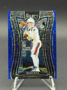 2024 Panini Select Drake Maye Blue Disco Suite Level /25 Color Match Patriots - Picture 1 of 10