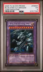 YuGiOh - Blue-Eyes Ultimate Dragon - JMP-EN005 Secret Rare (PSA 5) - Picture 1 of 2