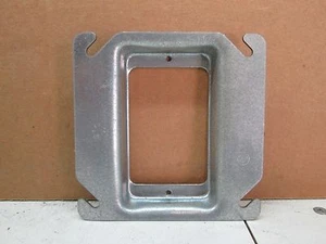 Lote de 10 Appleton 8468C 4" pulgadas cubierta cuadrada 1 dispositivo 5/8" anillo de barro elevado - Imagen 1 de 3