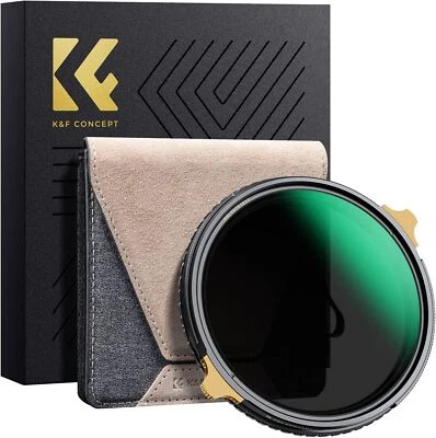 K&F Concept 49-82mm CPL & ND2-32 Lens Filter in Brass Filter Ring Ultra-thin HD - Image 1 of 4