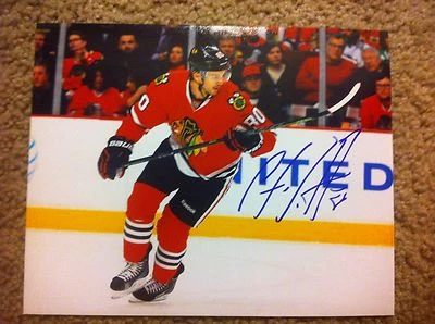 Foto autografiada de Antoine Vermette 8x10 Chicago Blackhawks Arizonia Coyotes Foto 1 de 2