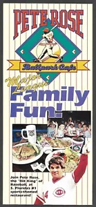 Pete Rose BALLPARK CAFE RESTAURANT Family Fun BROCHURE Nuovo di zecca - Foto 1 di 1