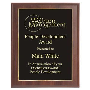 Wood Plaque Award Engraved, 8X10 Retirement Plaque, Graduation Award, Trophy - Picture 1 of 1