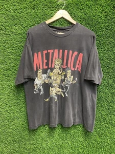 Camiseta vintage de Metallica '96-'97 fechas de gira caricatura XL para hombre negra - Imagen 1 de 8