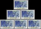 6x CANADA 1956 CANADIAN HOCKEY MINT FV FACE 30 CENT MNH VINTAGE RARE STAMP LOT