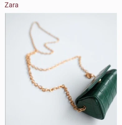 MINI BOLSO ZARA ESTAMPADO COCODRILO VERDE NUEVO SIN ETIQUETAS  Foto 1 de 4