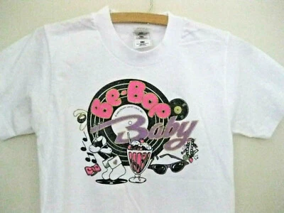 Camiseta Camiseta "Be Bop Baby" Cruisin EE. UU. Talla 10/12 Fruit of the Loom Mejor De Colección Foto 1 de 4