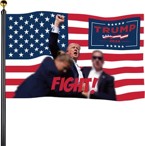 Trump 2024 Flag 3X5 Heavy Duty-Donald Trump Take America Back Flags - Trump Got - Picture 1 of 12