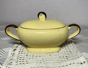 Bikini-Sunshine Yellow by HARMONY HOUSE CHINA SUGAR BOWL w/LID - Picture 1 of 9