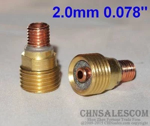 3 pcs 45V43M Collet Body Gas Lens for Tig Welding Torch WP-9-20-25 2.0mm 0.078" - Picture 1 of 2