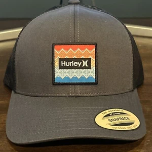 Hurley Gray Seacliff Trucker Snapback Hat MSRP $30 - Picture 1 of 7